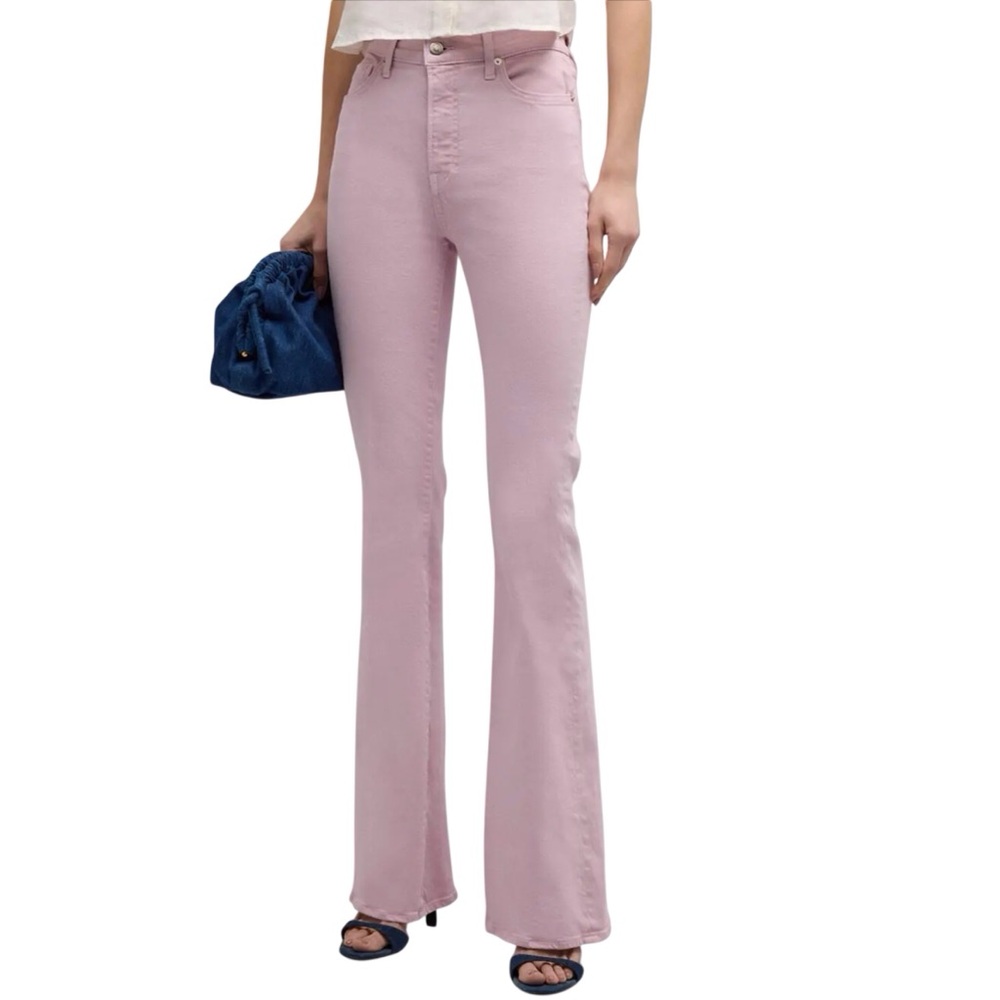 Veronica Beard Womens Jeans Size 26 Beverly High Rise Skinny Flare Barely Orchid